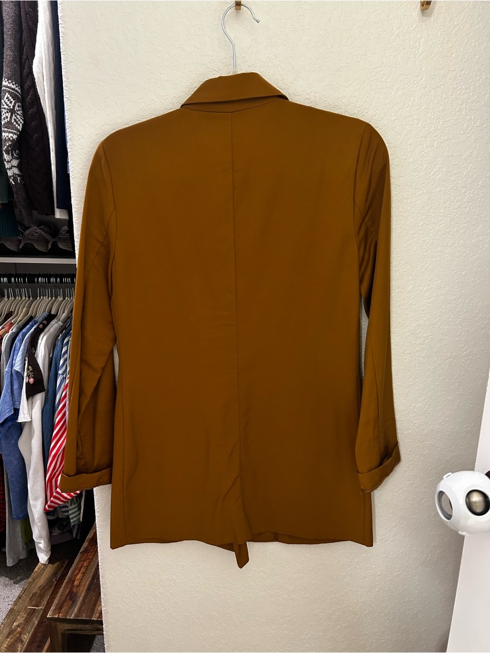 Elizabeth and James Rust-Brown Double-Breasted Blazer - Picture 7 of 7